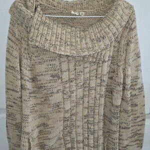 Yellow Bird Anthropologie  Knit Cardigan Sweater Size M Beige Color